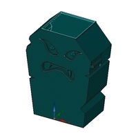 vase cup vessel ghost priv02 for 3d-print or cnc - Thumbnail 2