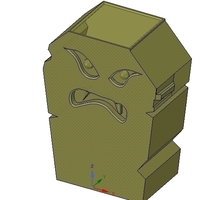 vase cup vessel ghost priv02 for 3d-print or cnc - Thumbnail 4
