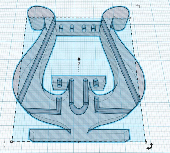 Lyra string pendant 3D Print 26442