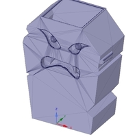 vase cup vessel ghost priv02 for 3d-print or cnc - Thumbnail 10