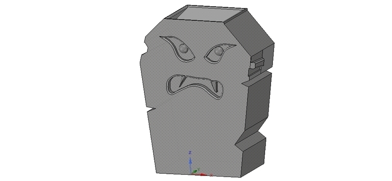 vase cup vessel ghost priv02 for 3d-print or cnc