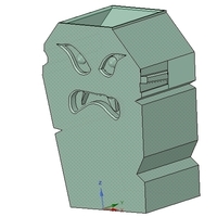 vase cup vessel ghost priv02 for 3d-print or cnc - Thumbnail 15