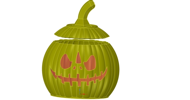 real halloween pumpkin candlestick magic ritual