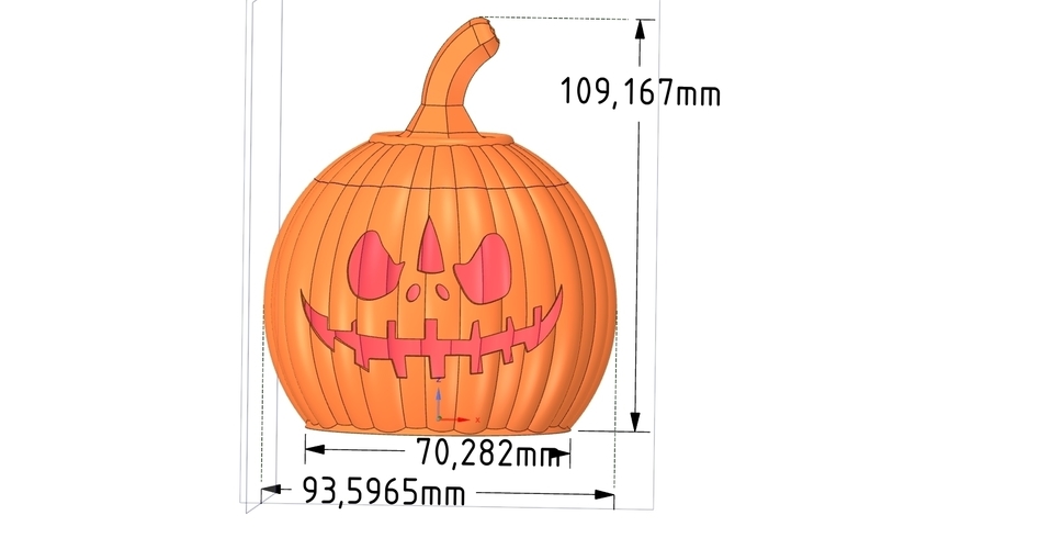 real halloween pumpkin candlestick magic ritual 3D Print 264451