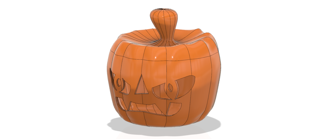 real halloween pumpkin v11 candlestick magic ritual for 3d 3D Print 264461