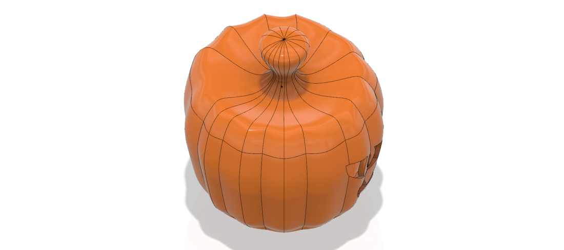 real halloween pumpkin v11 candlestick magic ritual for 3d 3D Print 264464