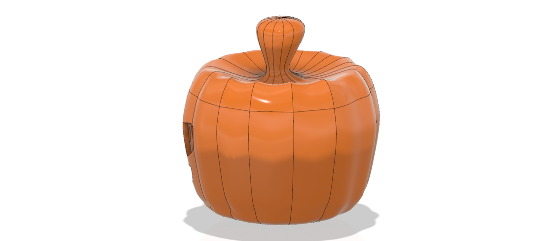 real halloween pumpkin v11 candlestick magic ritual for 3d 3D Print 264467
