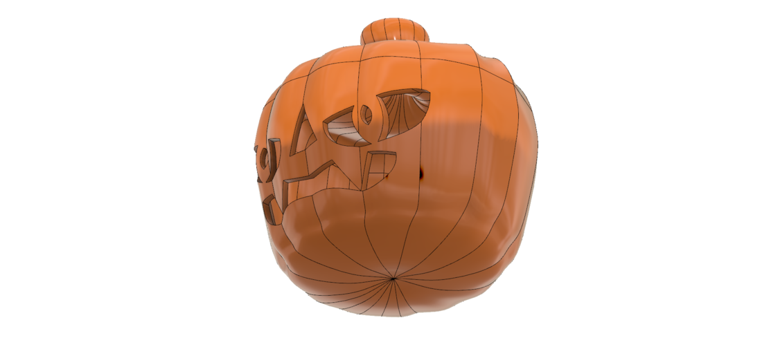 real halloween pumpkin v11 candlestick magic ritual for 3d 3D Print 264468