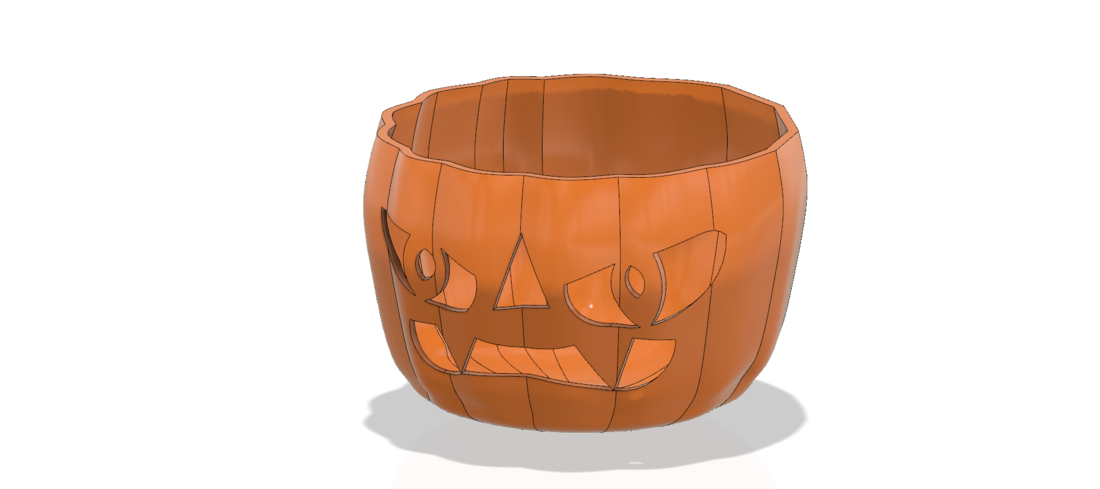 real halloween pumpkin v11 candlestick magic ritual for 3d 3D Print 264469