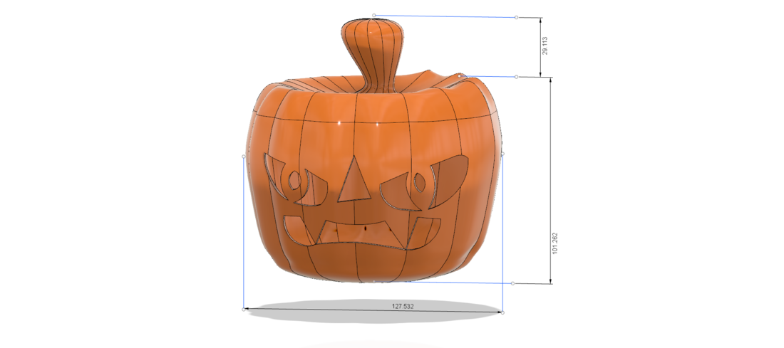 real halloween pumpkin v11 candlestick magic ritual for 3d 3D Print 264472