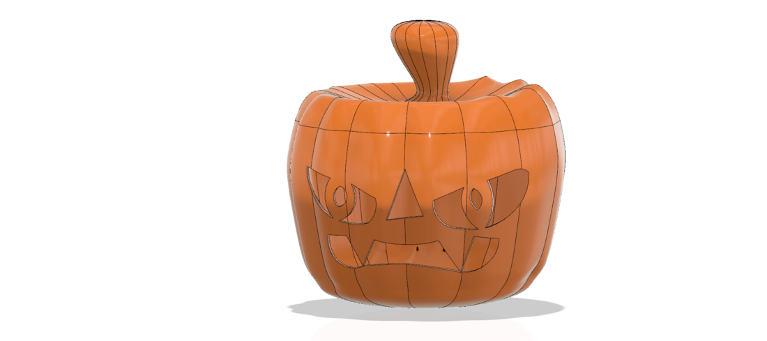 real halloween pumpkin v11 candlestick magic ritual for 3d 3D Print 264473