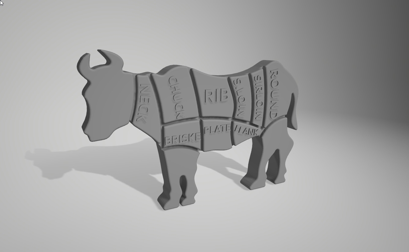 Beef cuts 3D Print 264559
