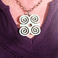 Adinkra symbols pendant and earrings sets - Thumbnail 3