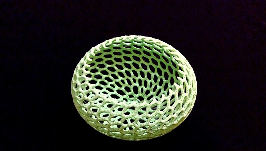 Vornoi-style Tea Light Holder 3D Print 26463