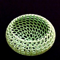 Small Vornoi-style Tea Light Holder 3D Printing 26463