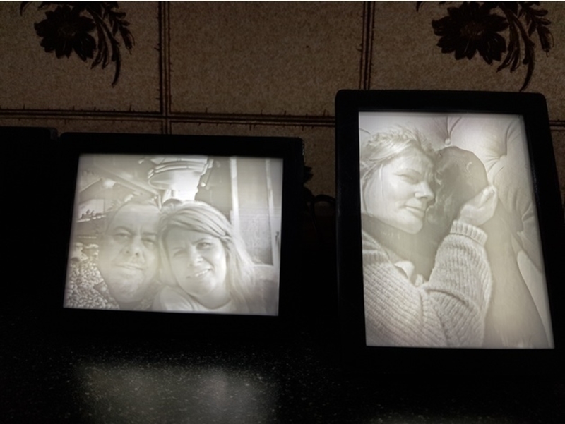 Lithophane Light Box / Frame for 120mm - 90mm Lithophanes