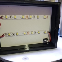 Lithophane Light Box / Frame for 120mm - 90mm Lithophanes - Thumbnail 5