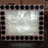 Small Paw Print Frame For My Light Box 3D Printing 264718