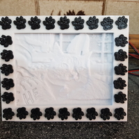 Paw Print Frame For My Light Box - Thumbnail 3