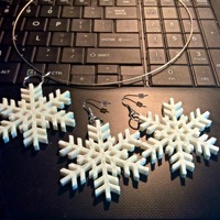 Snowflake pendant and earrings - Thumbnail 4