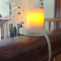 Snowflake tealight holder for banisters - Thumbnail 2
