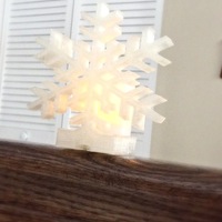 Snowflake tealight holder for banisters - Thumbnail 3