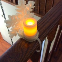 Snowflake tealight holder for banisters - Thumbnail 4