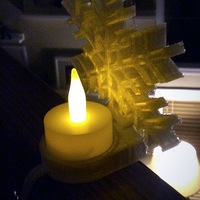 Snowflake tealight holder for banisters - Thumbnail 5