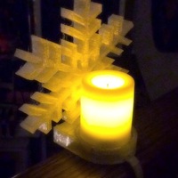 Snowflake tealight holder for banisters - Thumbnail 6