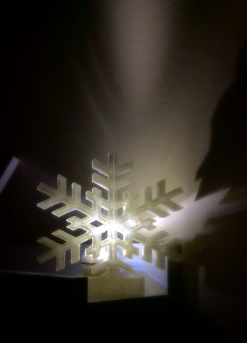 Snowflake Tealight Holder 3D Print 26489