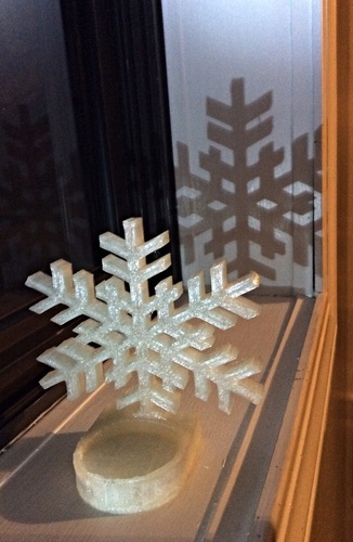Snowflake Tealight Holder 3D Print 26491