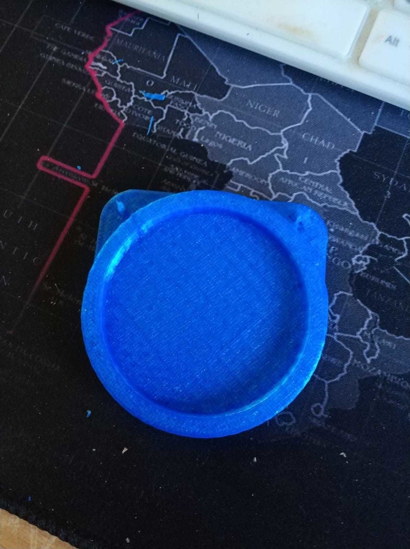 sahving gel holder/coster