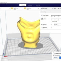King coat vase cup vessel holder v307 for 3d-print or cnc - Thumbnail 2