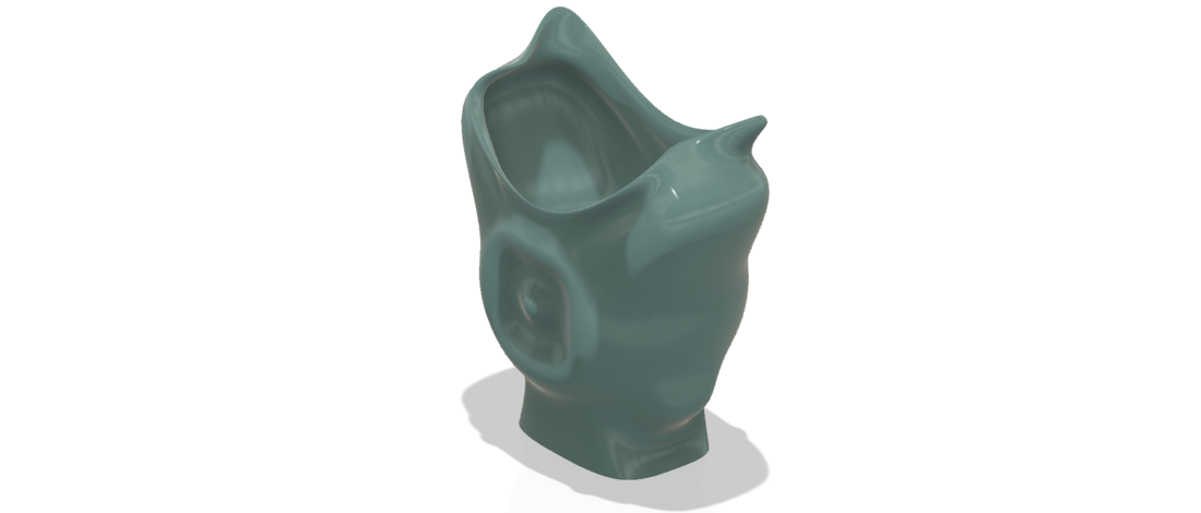 King coat vase cup vessel holder v307 for 3d-print or cnc 3D Print 264941
