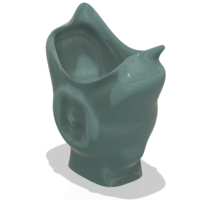 King coat vase cup vessel holder v307 for 3d-print or cnc - Thumbnail 3