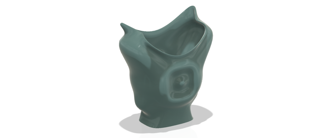 King coat vase cup vessel holder v307 for 3d-print or cnc 3D Print 264943