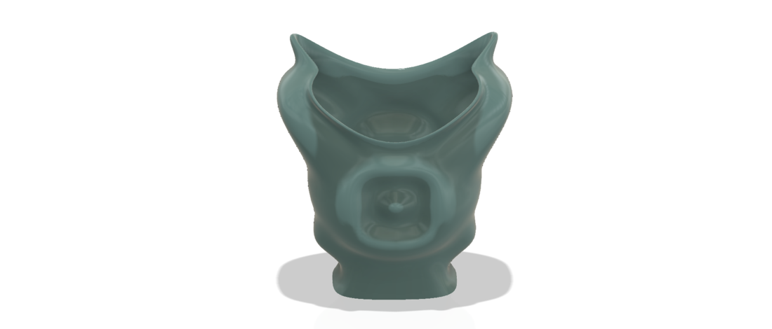 King coat vase cup vessel holder v307 for 3d-print or cnc 3D Print 264944
