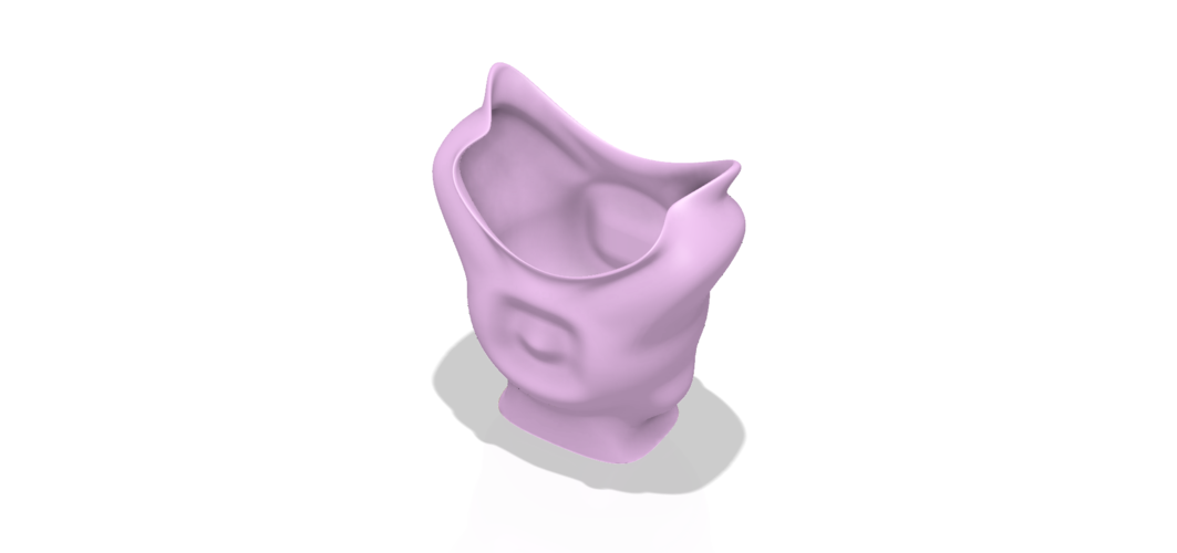 King coat vase cup vessel holder v307 for 3d-print or cnc 3D Print 264945
