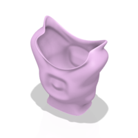 King coat vase cup vessel holder v307 for 3d-print or cnc - Thumbnail 7
