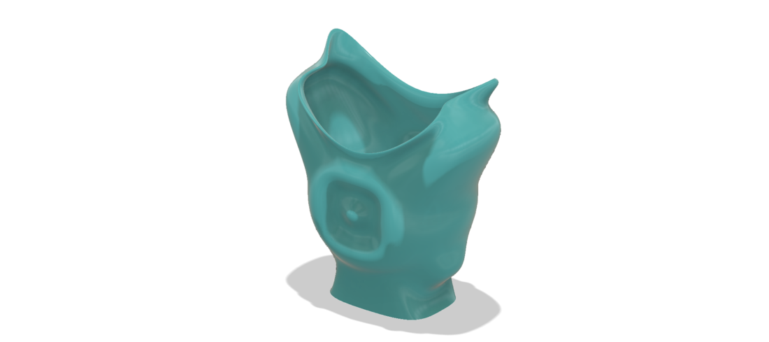 King coat vase cup vessel holder v307 for 3d-print or cnc 3D Print 264948