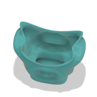 King coat vase cup vessel holder v307 for 3d-print or cnc - Thumbnail 11