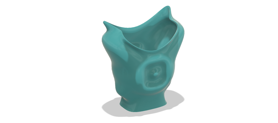 King coat vase cup vessel holder v307 for 3d-print or cnc 3D Print 264950