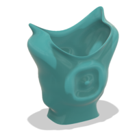 King coat vase cup vessel holder v307 for 3d-print or cnc - Thumbnail 12