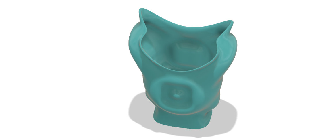 King coat vase cup vessel holder v307 for 3d-print or cnc 3D Print 264951