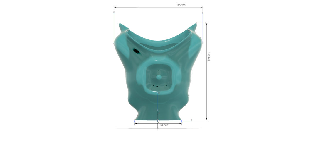 King coat vase cup vessel holder v307 for 3d-print or cnc 3D Print 264953