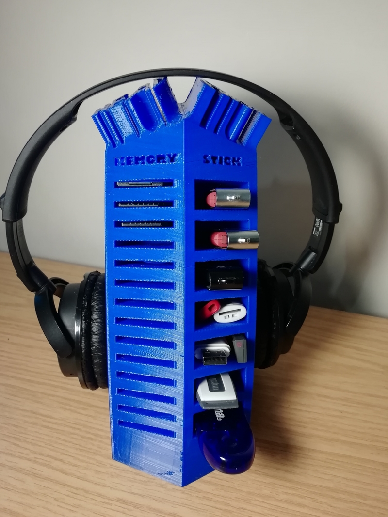 headpone and memory stick holder