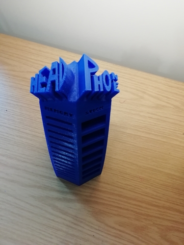 headpone and memory stick holder 3D Print 264957