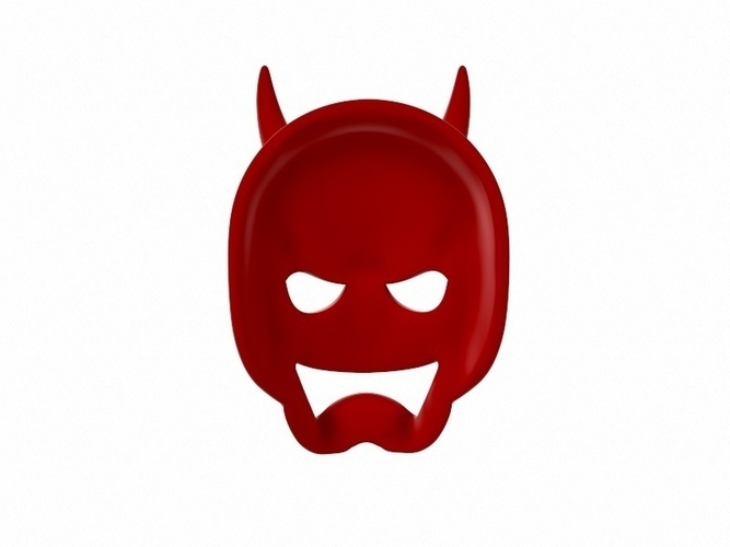 Japanese Demon Mask 3D Print 265010