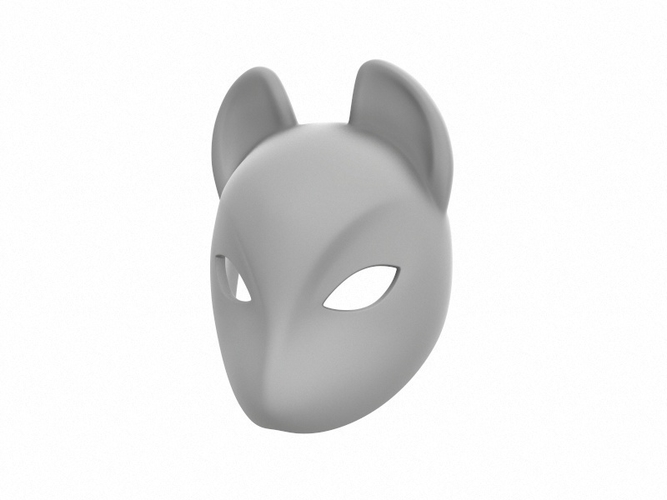 Fox Mask 3D Print 265024