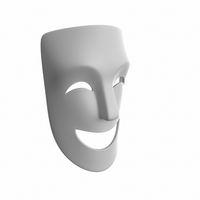Theater Happy Mask - Thumbnail 2